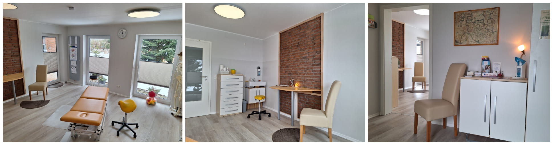 Innenansicht der Praxis für Osteopathie und Hypnose Serena Gladisch